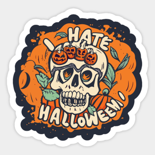 I hate Halloween Sticker